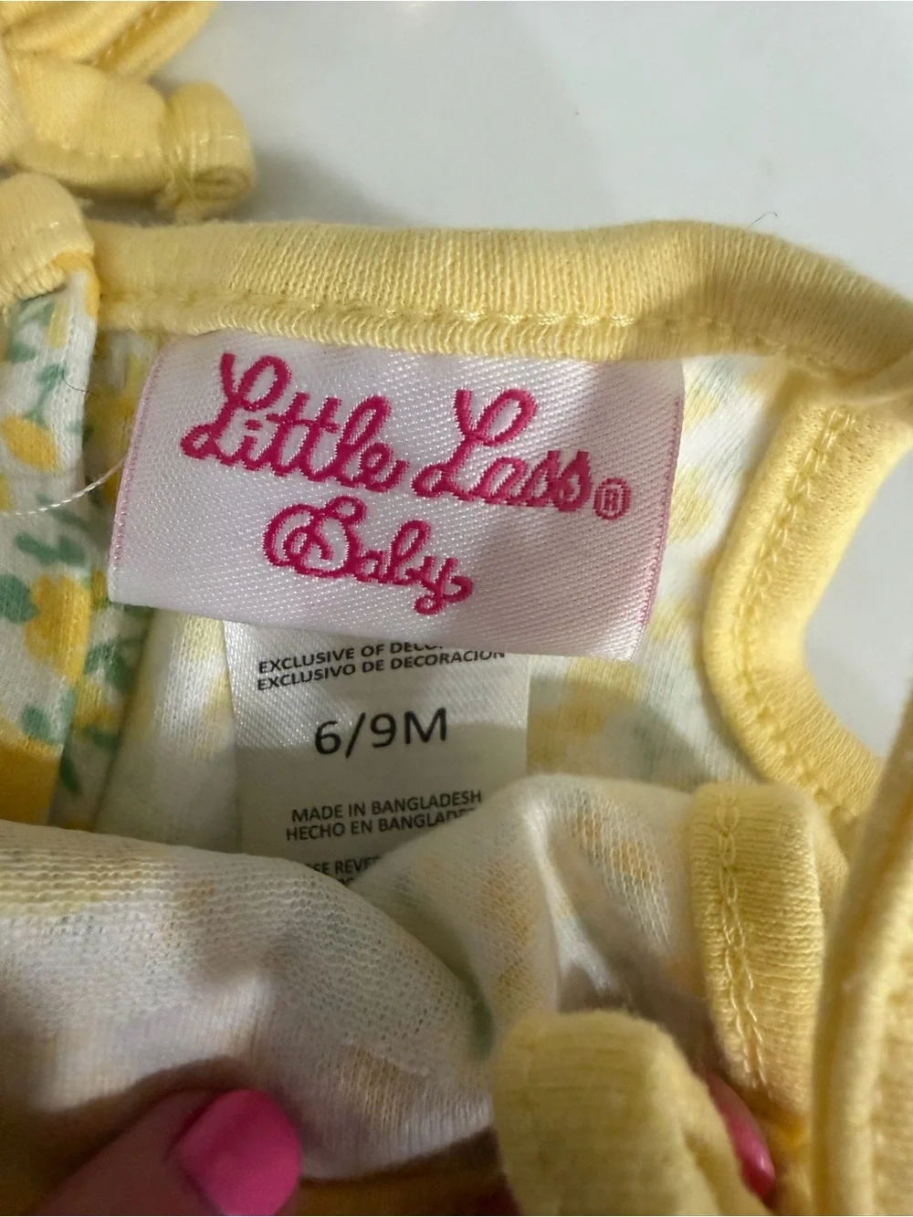 3 Baby Girls Tank Top and Bloomer Sets (3-6 and 6-9). Angel Dear and Little Lass